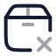 Packageremove icon with twotone rounded style